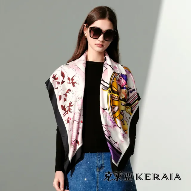 【KERAIA 克萊亞】魅力價-時境雪兔30週年紀念絲巾