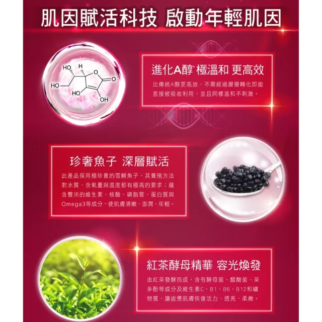 【Bio-essence 碧歐斯】BIO臻萃原生進化A醇肌因賦活霜45g(2入組)