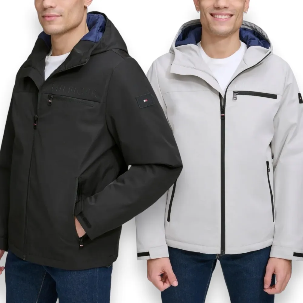 【TOMMY HILFIGER】男生 厚款外套 衝鋒外套 風衣外套 防風 防潑水 內裡鋪棉 秋冬外套(TOMMY男風衣)