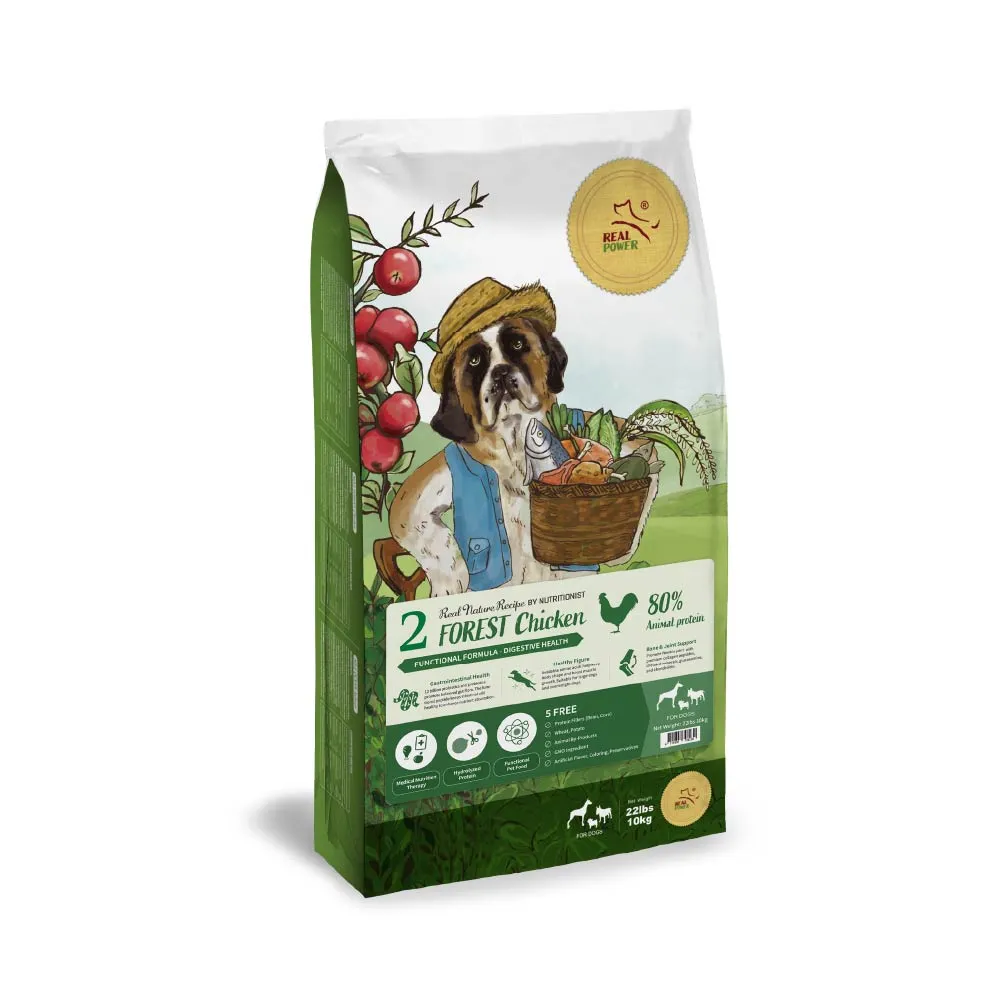 【Real Power 瑞威】天然平衡犬糧2號 森林燉雞 腸胃健康配方 10kg 狗糧 狗飼料