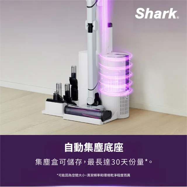 【Shark】LC351 EVOPOWER Neo+自動集塵無線吸塵器(返校季限時大降 輕量 抗纏結 HEPA濾網 寵物毛 手持 毛髮)