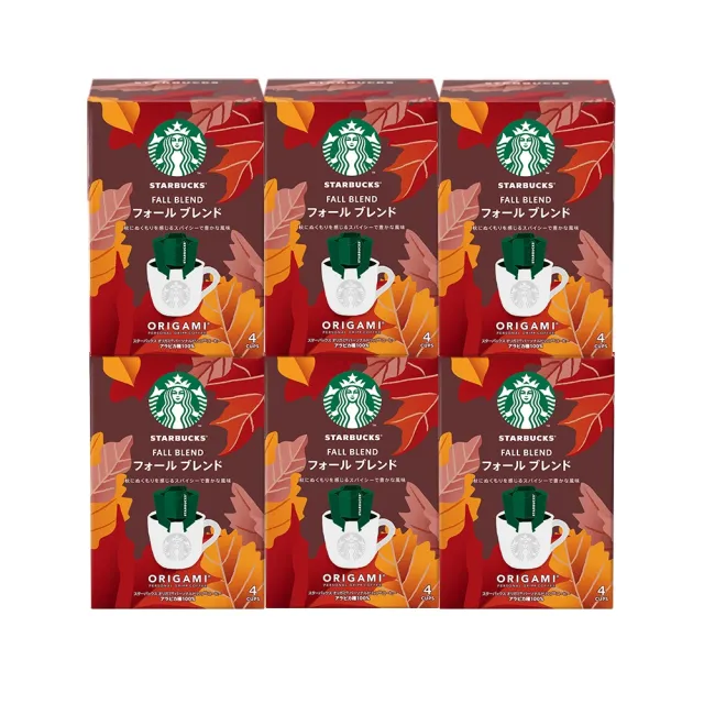 【STARBUCKS 星巴克】季節限定-秋季綜合濾掛咖啡 六盒 (箱購24入)