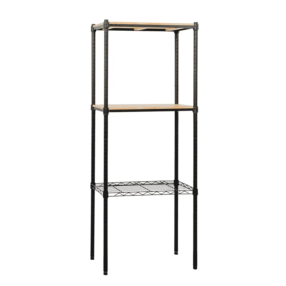 【dayneeds 日需百備】松木 60x30x150公分烤漆三層架 多款可選(木板層架/收納層架/展示架/層架/鐵架)