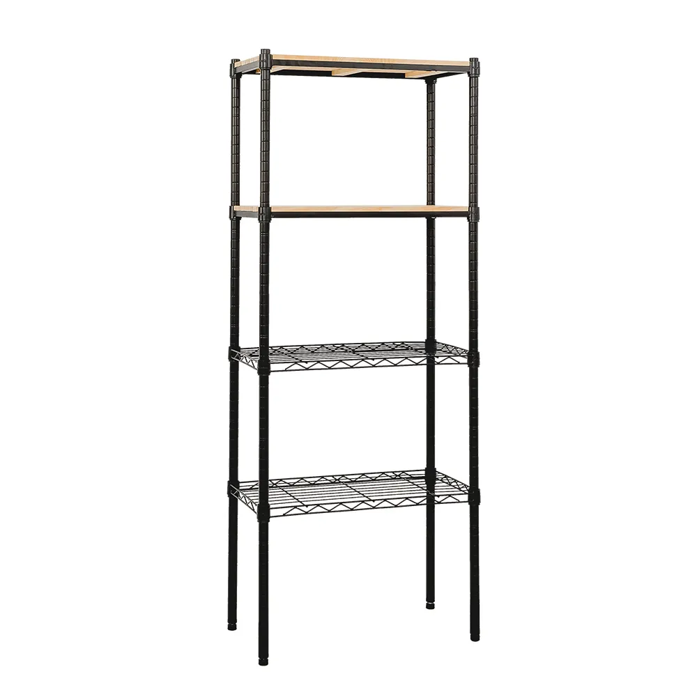 【dayneeds 日需百備】松木 60x30x150公分烤漆四層架 多款可選(木板層架/收納層架/展示架/層架/鐵架)