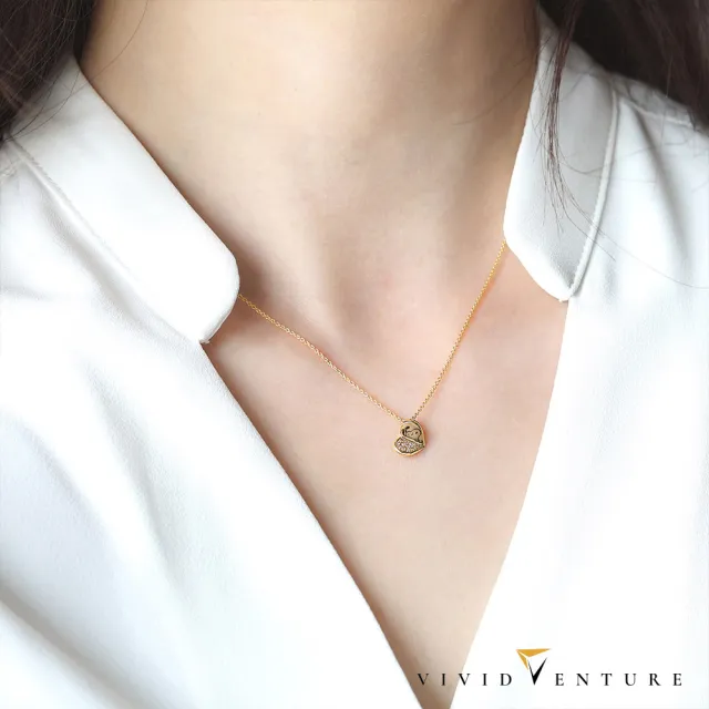 【Vividventure 亞帝芬奇】99狂購限定 情人 禮物 史努比 14K 5分 天然鑽石 項鍊 無盡的愛(SNOOPY聯名)