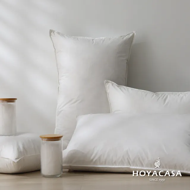 【HOYACASA 快速配】法國飯店級30/70羽絨枕(2入-台灣製造 速達)