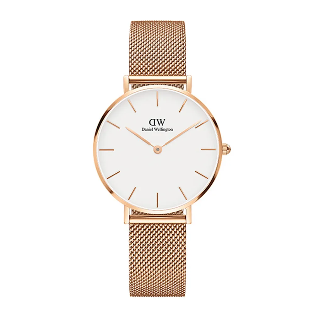 【Daniel Wellington】DW 手錶  Petite 32mm米蘭金屬錶(兩色 DW00100163)