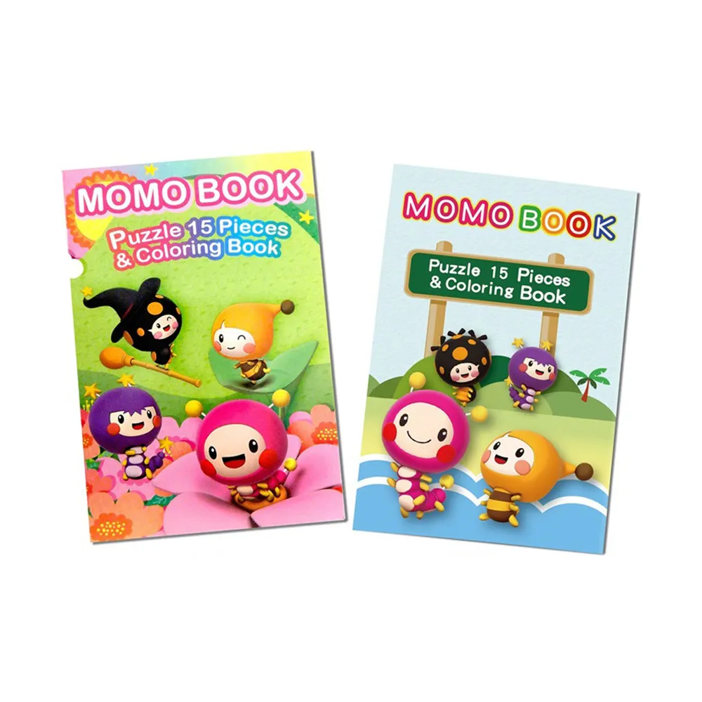 【MOMO親子台】MOMO BOOK彩繪拼圖三折本(2入組)
