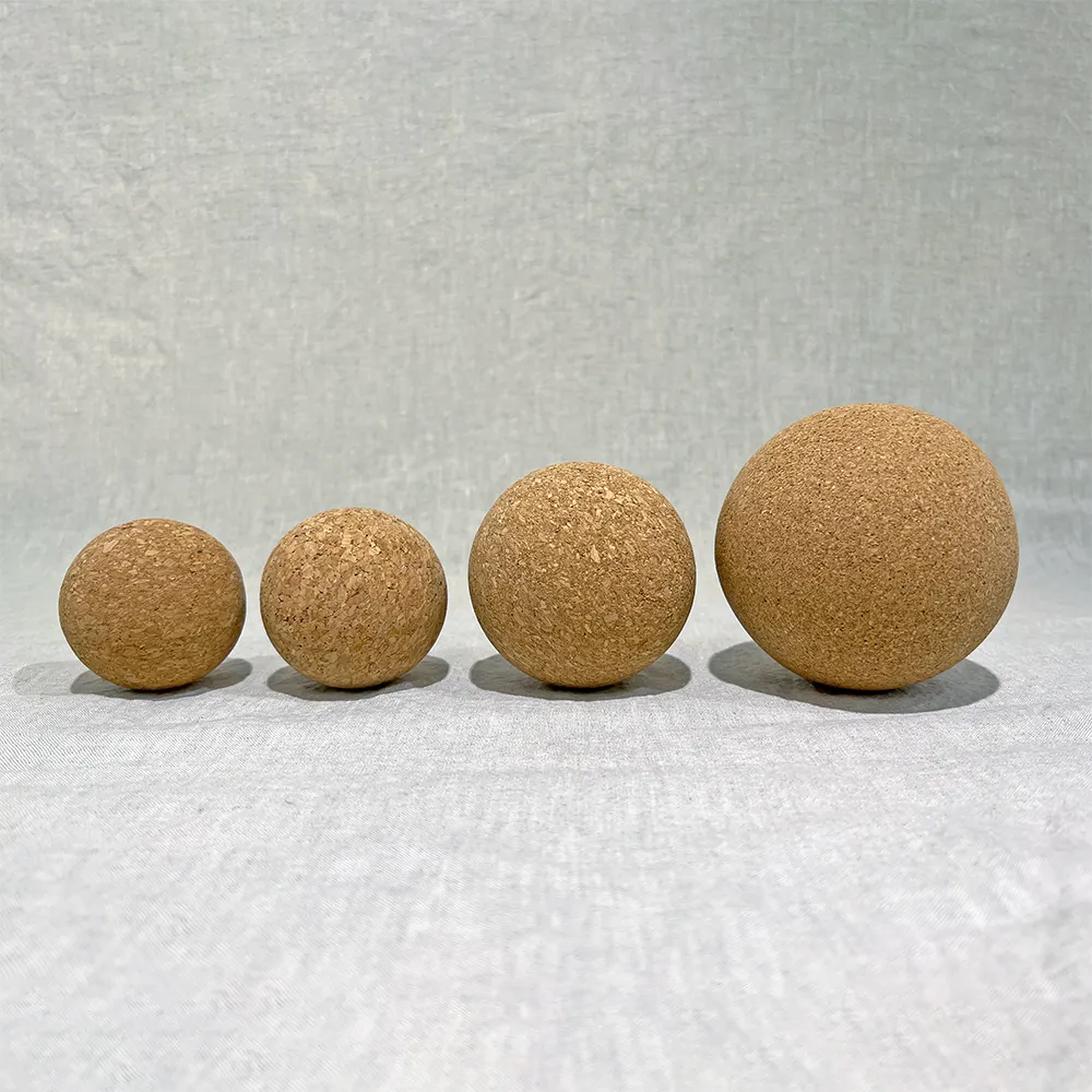 【NicoFun 愛定做】yoga 瑜珈球 軟木 按摩球 筋膜球 口袋筋膜球 軟球 遊戲球 握力球 穴位點按壓(直徑5.5cm)