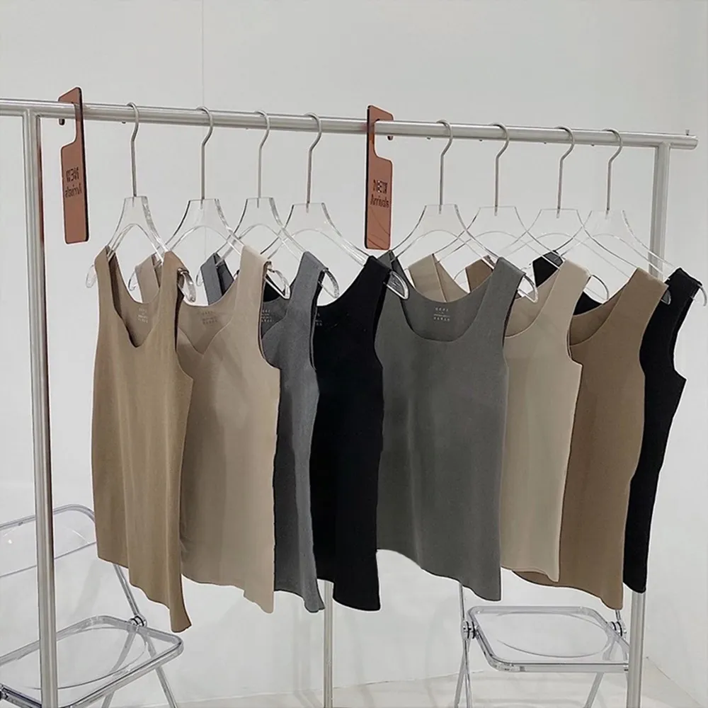 【D.studio】韓版雙面絨U領暖暖背心(發熱衣保暖內衣上衣小可愛女裝 內刷毛衣服針織上衣保暖上衣 V172)