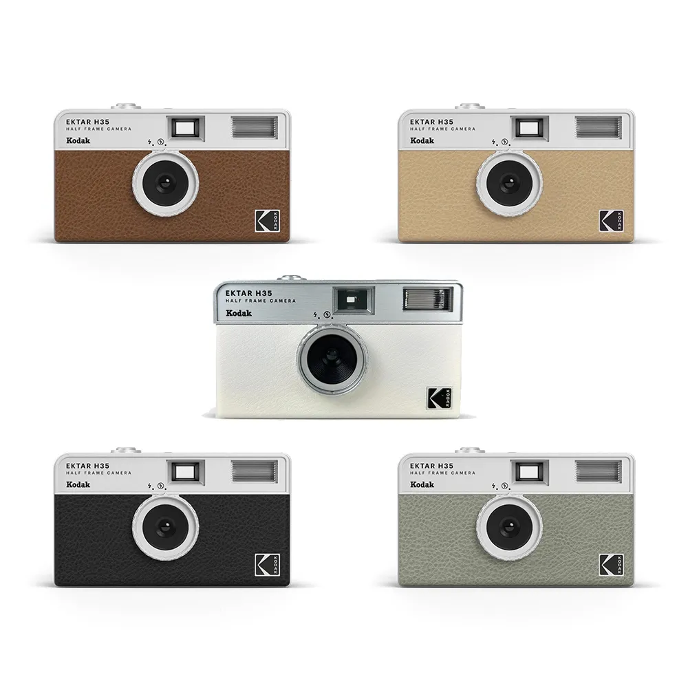 【Kodak 柯達】EKTAR H35 Half Film Camera 底片相機(黃/黑/棕/綠/白)