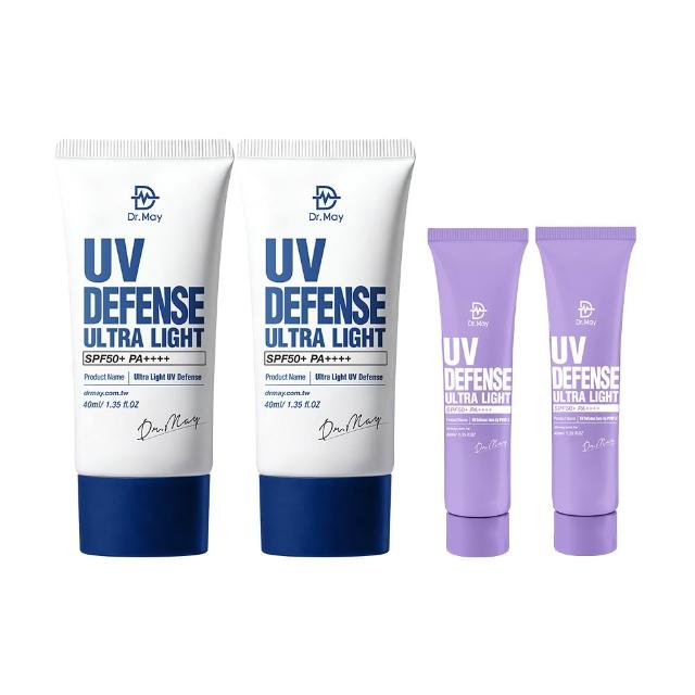 【Dr. May 美博士】專業隔離清爽防曬乳SPF50+ PA++++40ml 二入組(抗UV高係數)