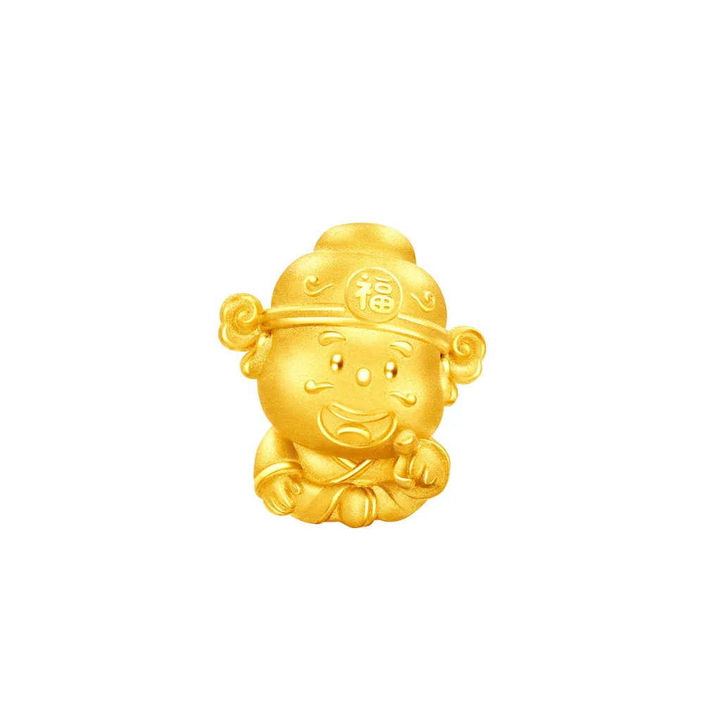 【周大福】福祿壽星君/財神爺 黃金擺件(9月新品)