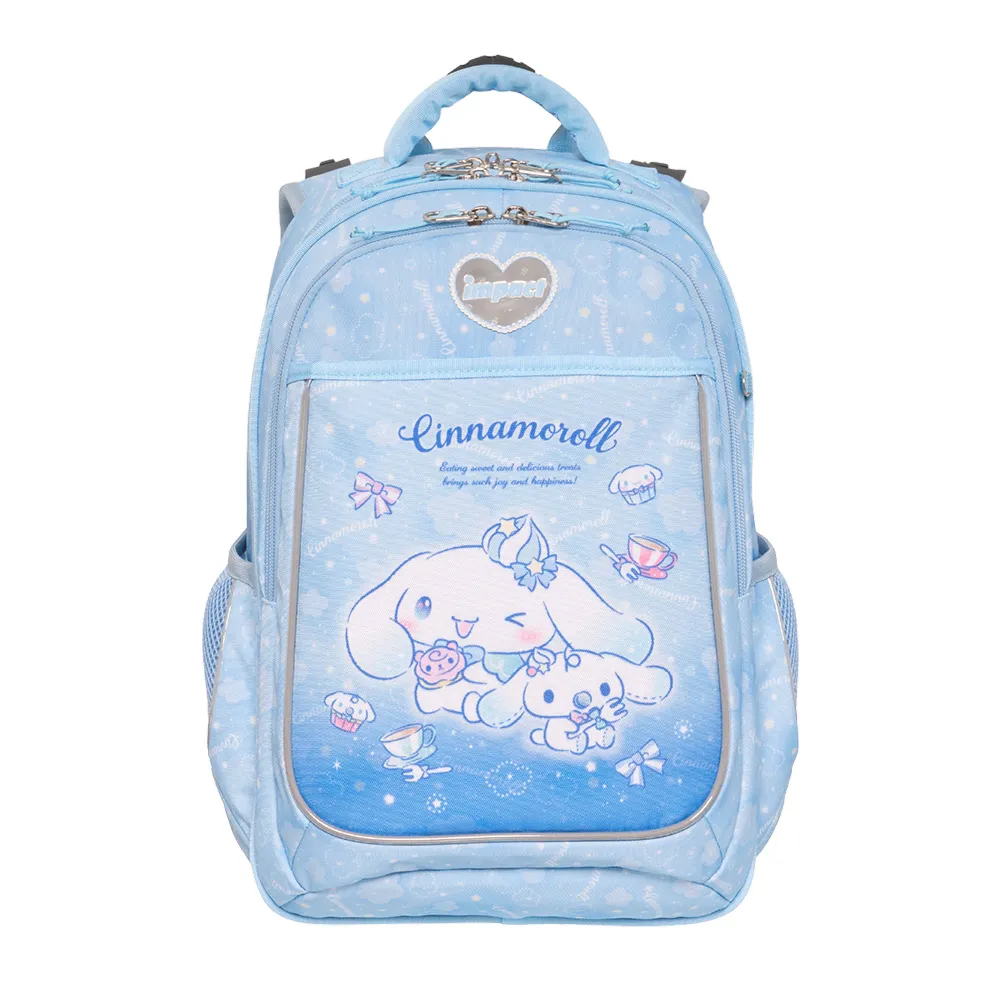 【IMPACT 怡寶】大耳狗喜拿Cinnamoroll-成長型護脊書包-淺藍130公分以上（速）(國小 小學 兒童 學生)