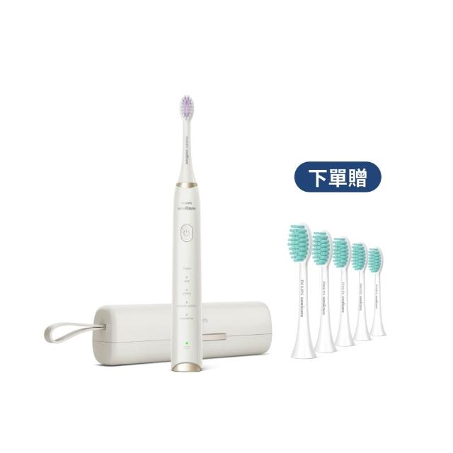 【Philips 飛利浦】HX2491/01 Sonicare輕柔多效音波電動牙刷-白(小亮刷/買1送5刷頭/拋光美白/官方直營)