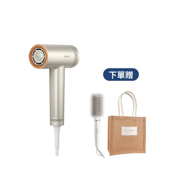 【Philips 飛利浦】momo獨家 BHD837/51 BLDC高速護髮吹風機(銀色/11萬轉馬達/2億負離子/極速快乾/官方直營)