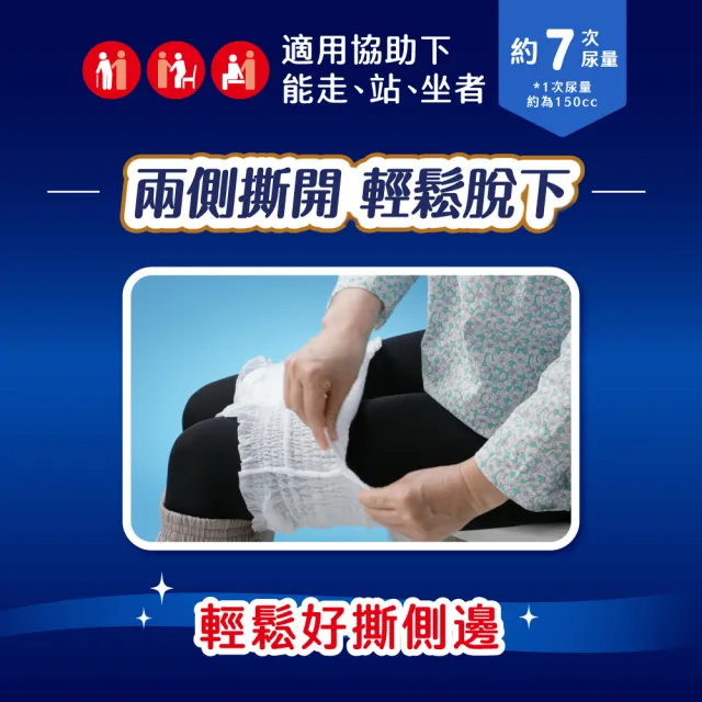 【來復易】長時間夜安心復健褲M-XL 4包/箱(成人紙尿褲/褲型紙尿褲)