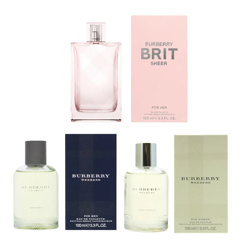 【BURBERRY 巴寶莉】淡香精/淡香水 100ml(粉紅風格/倫敦男性/週末女性/週末男性.多款任選)