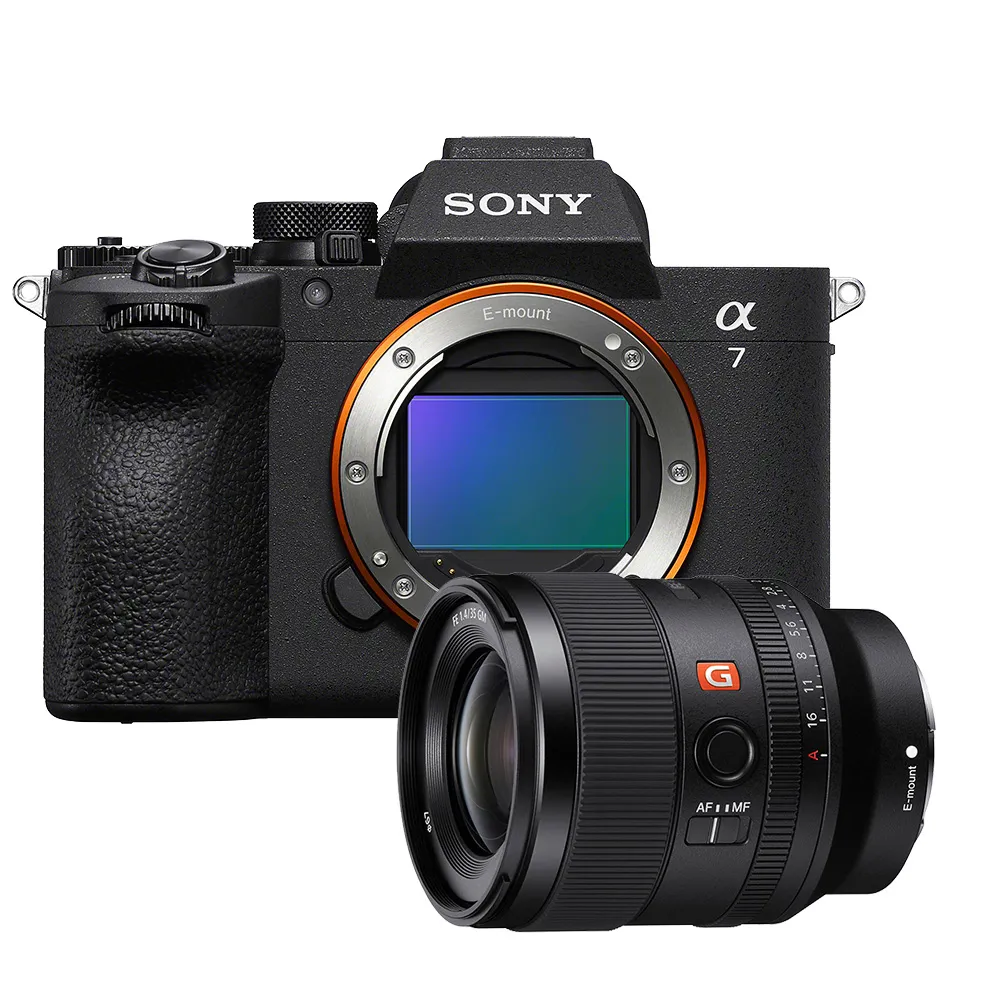 【SONY 索尼】數位單眼相機 ILCE-7M5+35mm F1.4 GM 大光圈標準廣角定焦鏡頭組(公司貨 保固18+6個月)