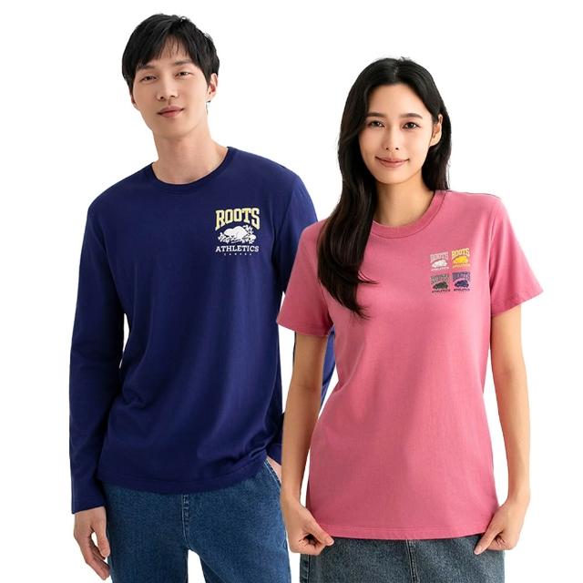 【Roots】男女款-精選Roots 海狸圖案LOGO長/短袖T恤(多款可選)