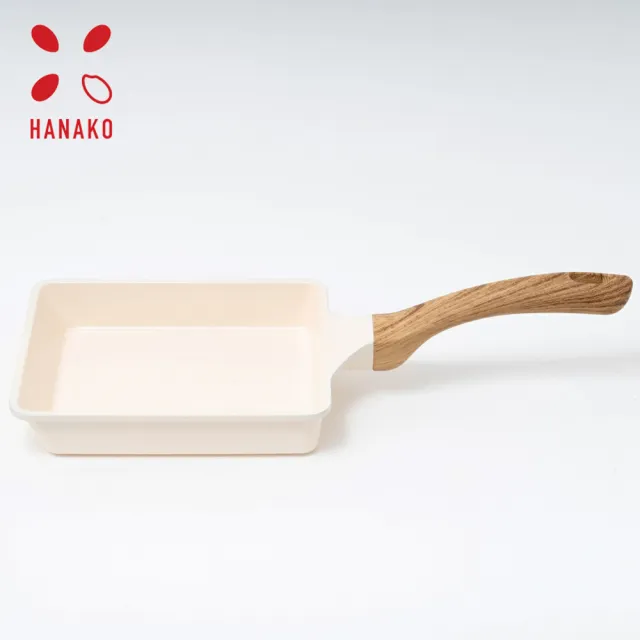 【fujidinos】HANAKO日本六層陶瓷不沾鍋/玉子燒鍋(IH瓦斯爐兩用/導熱快易清洗／輕量設計)