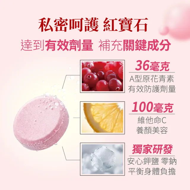 【Heilusan 好立善】蔓越莓+維他命C發泡錠20錠6入組(蔓越莓口味 花青素.私密保養.改變細菌叢生態)