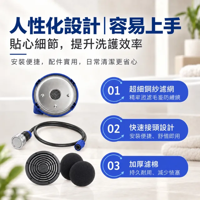 Loha 樂活家 全能寵物洗澡機（可調水壓 大流量沖洗 IP68防水 快速打泡 高效過濾 家用寵物沐浴泵）
