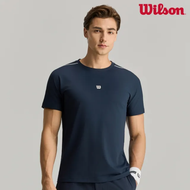 【WILSON】Daily Court Tee V2 Classic Navy 男款 服飾 短袖T恤 海軍藍 WM20086U001001