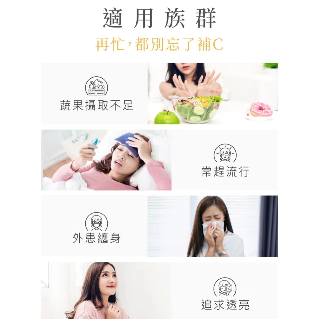 【BHK’s】光萃維他命C雙層錠 6袋(30粒/袋)