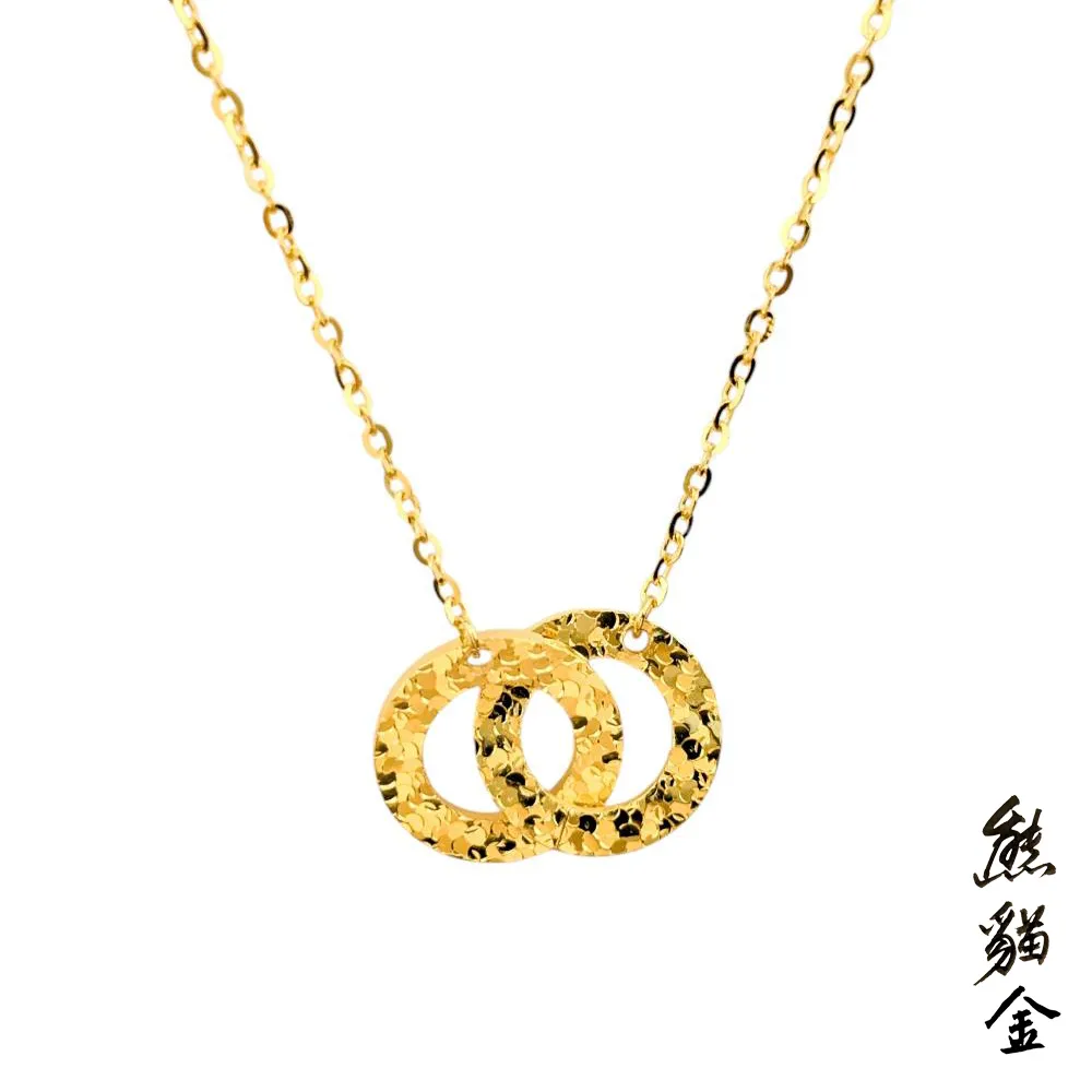 黃金項鍊心心相繫1.29錢(黃金項鍊)