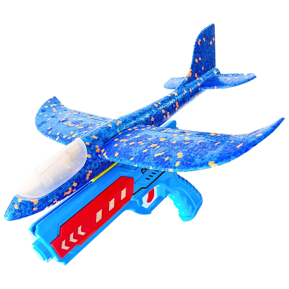 【FJ】炫彩LED泡沫彈射飛機組合玩具B24(2飛機+1發射槍)