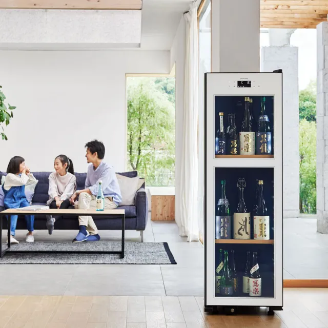 【SAKURA WORKS】SA38 0℃ 雙溫酒櫃(黑白兩色 日本銷售冠軍 分層分溫 0度-22度)(清酒櫃/紅酒櫃)