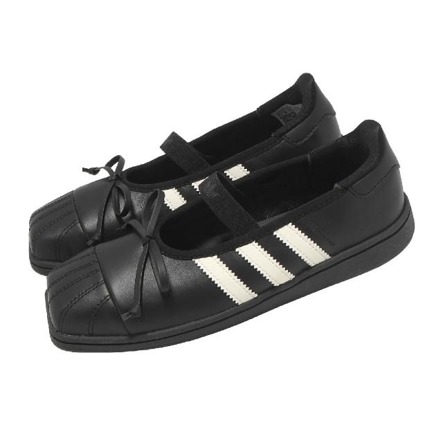 【adidas 愛迪達】休閒鞋 Superstar SQ Ballet 女鞋 黑 Jennie 聯名 芭蕾舞鞋 LB3787