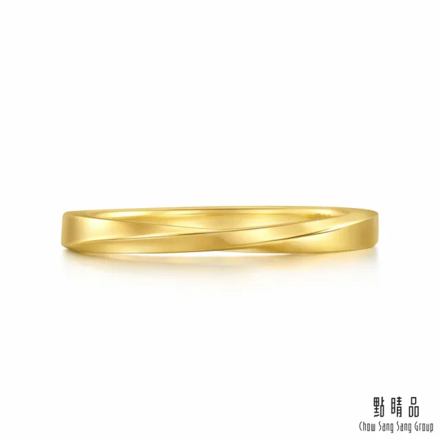 【點睛品】莫比烏斯環 黃金戒指_計價黃金(港圍06號)