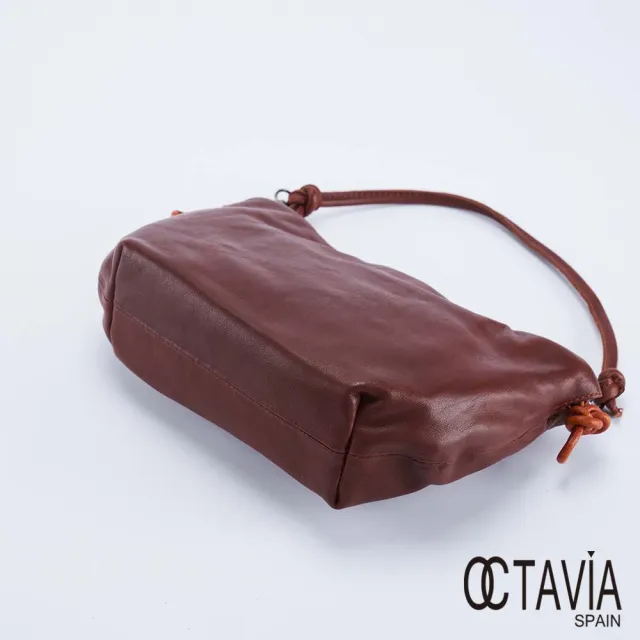 【OCTAVIA 8】雙11 真皮-  頭層牛皮雲朵磁吸束口肩背小包- 二色可選