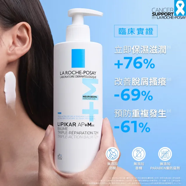 【理膚寶水】乾癢肌保濕舒緩 理必佳超極效舒緩滋潤霜 400ml