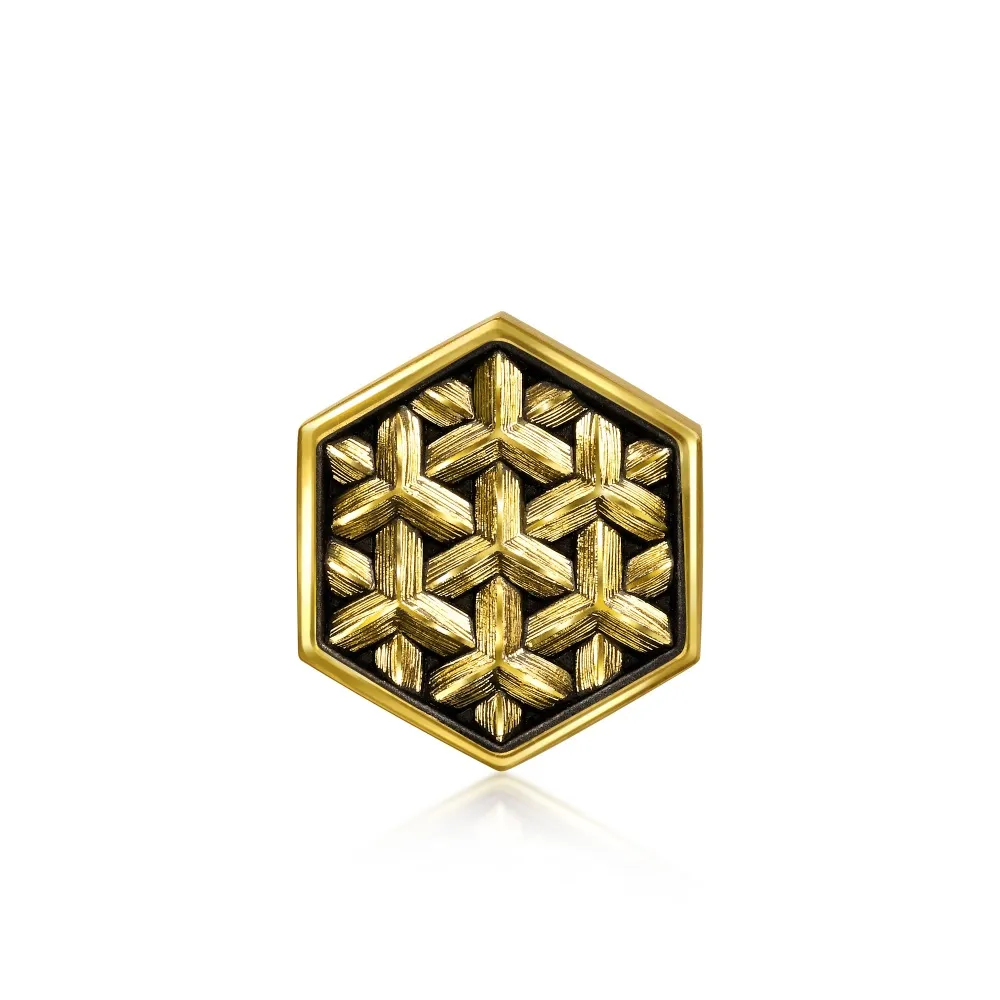 【點睛品】鎖子紋 XL 黃金串珠