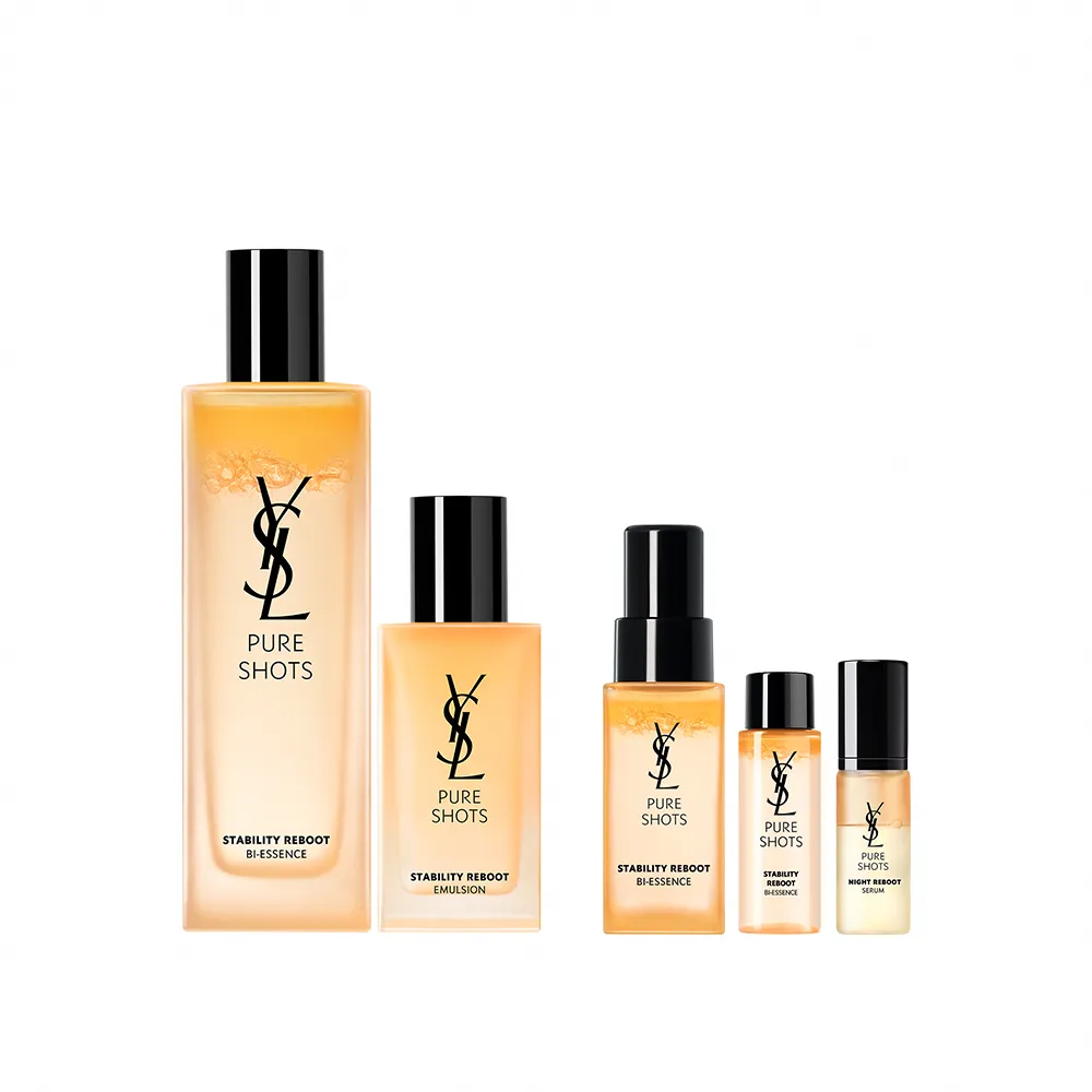 【YSL】官方直營 極速調皮保養組(極效活萃細緻柔膚露+極效活萃水感穩膚乳/調皮水+調皮乳/化妝水/乳液)