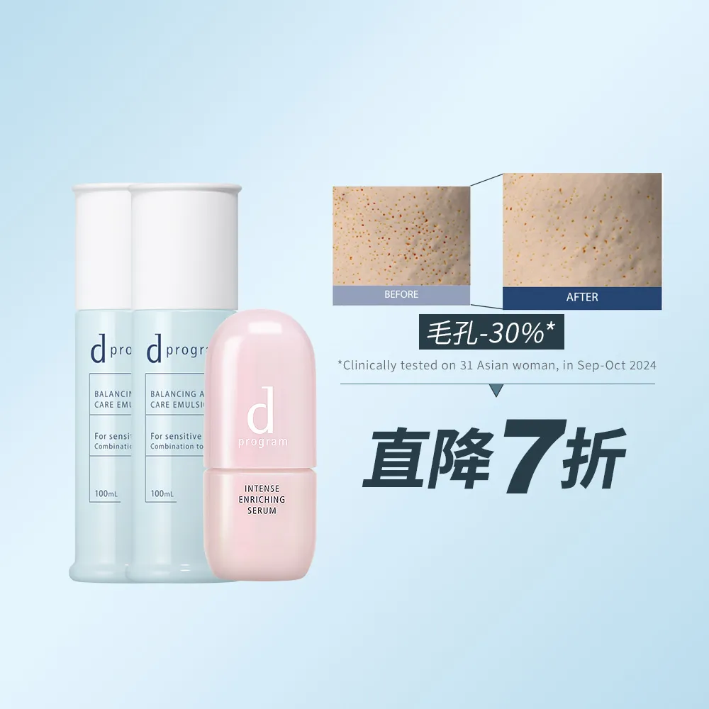 【d program 敏感話題】敏弱3步驟急救組(乳液x2+精華)