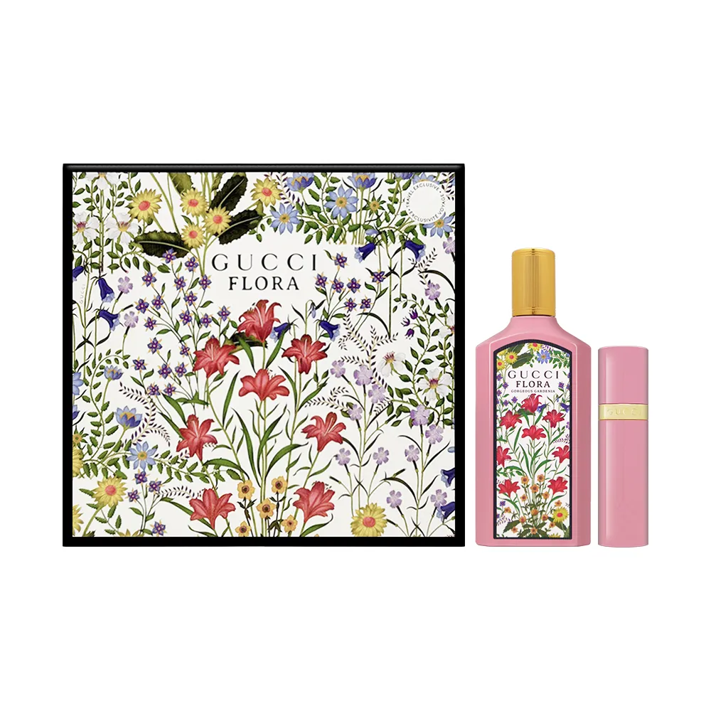 【GUCCI 古馳】幻夢梔子花女性淡香精禮盒 100ml+10ml(國際航空版)