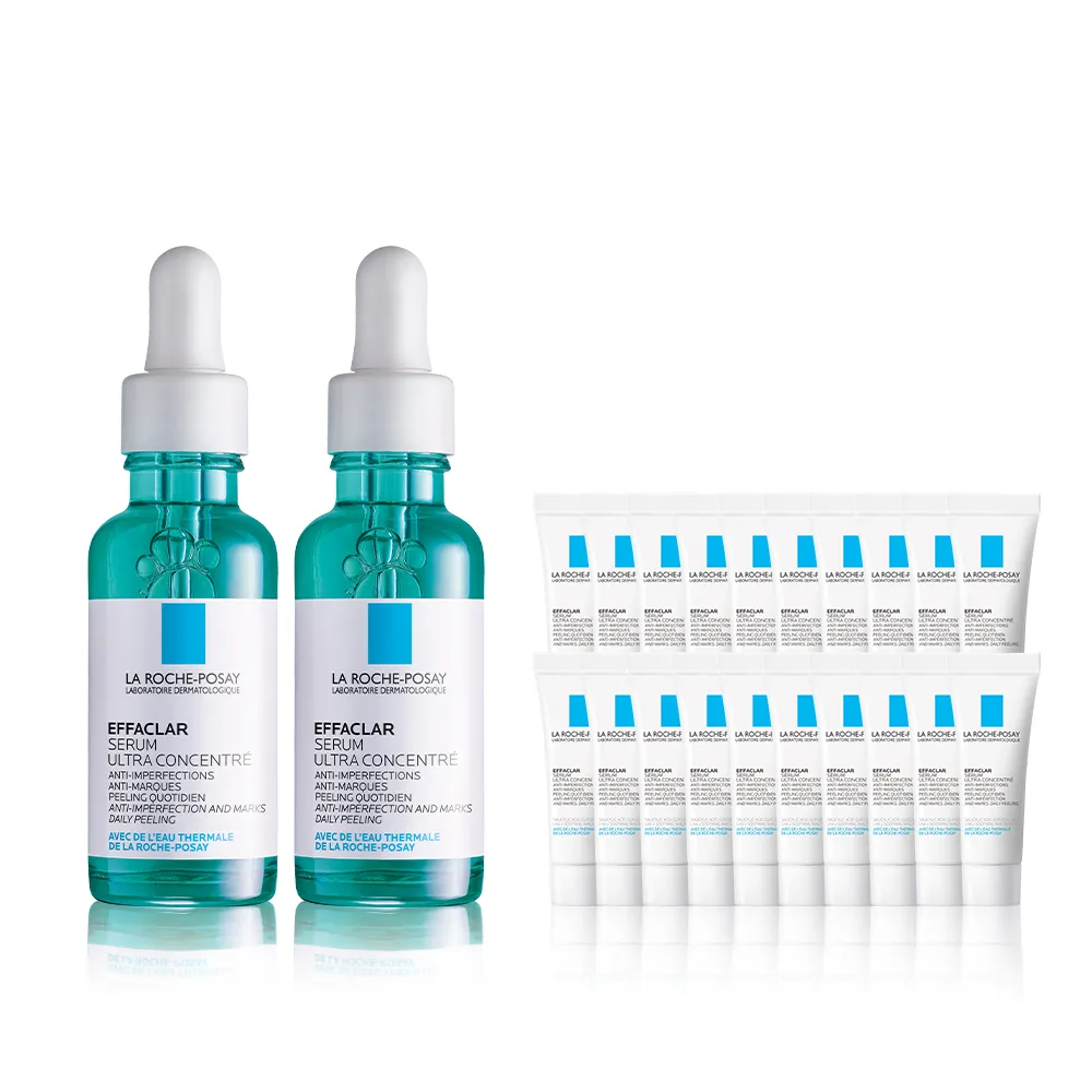 【理膚寶水】獨家限定★極效三重酸煥膚精華 買60送60超值組(抗痘/痘痘/粉刺)