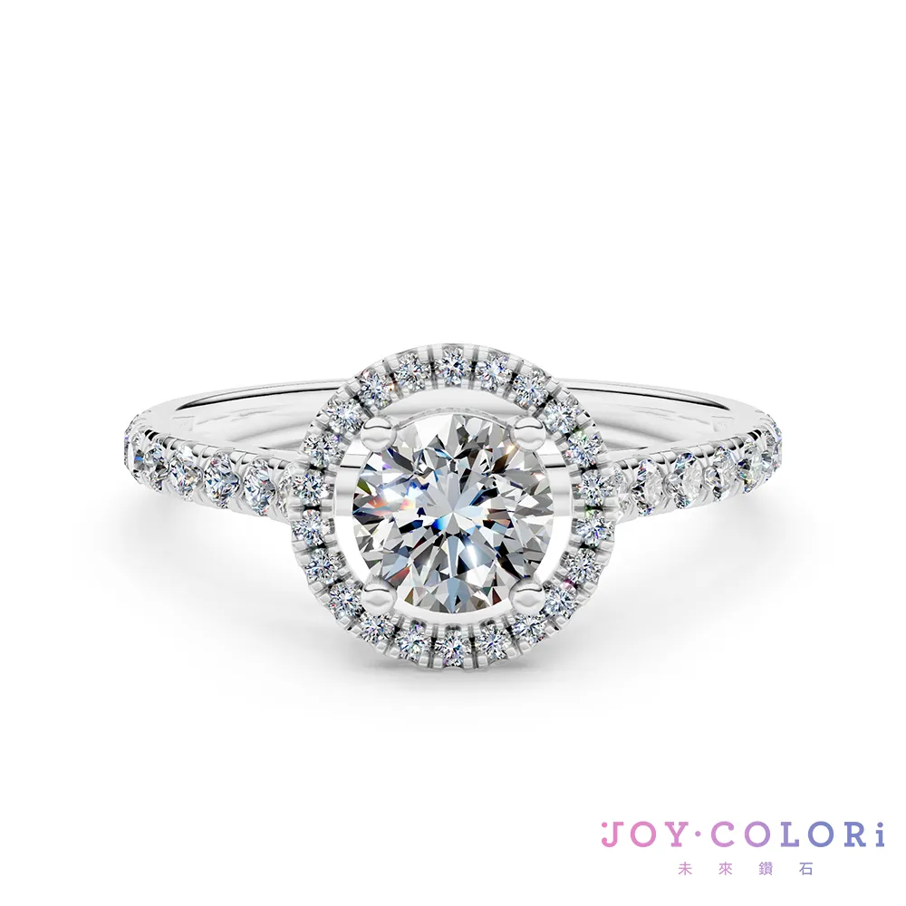 【JOY COLORi 未來鑽石】IGI 0.50克拉 DVS1 18K金 求婚鑽戒(培育鑽石 赫耳墨斯之翼 RS2141LG)