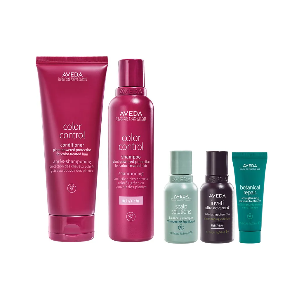 【AVEDA】護色穎采洗潤組(護色穎采洗髮精200ml+護色穎采潤髮乳200ml)