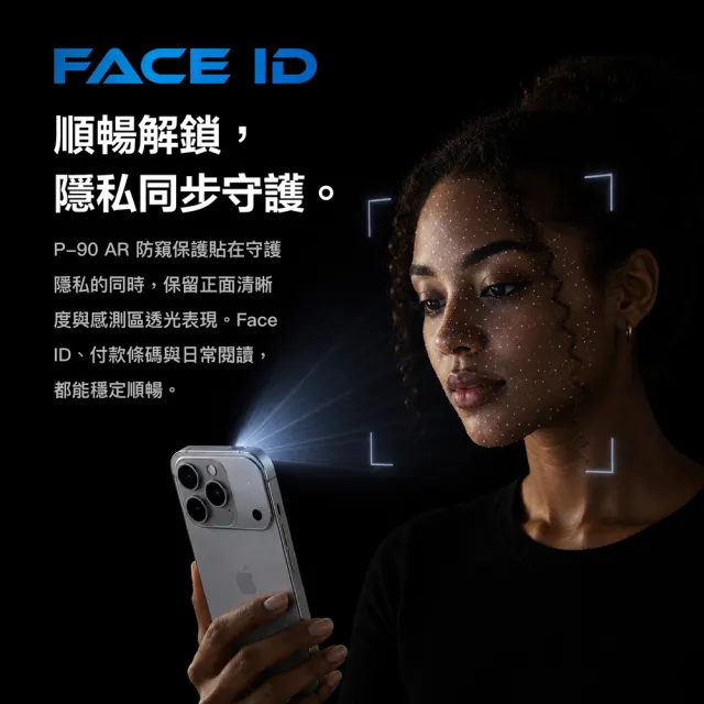 【Simmpo】iPhone 18系列 P-90 AR防窺抗藍光舒視保護貼（防窺抗藍光）