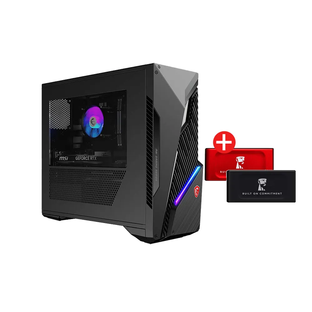 【MSI 微星】+1TB外接SSD★i5 RTX5060 電競電腦(Infinite S3/i5-14400F/16G/1TB SSD/W11H)