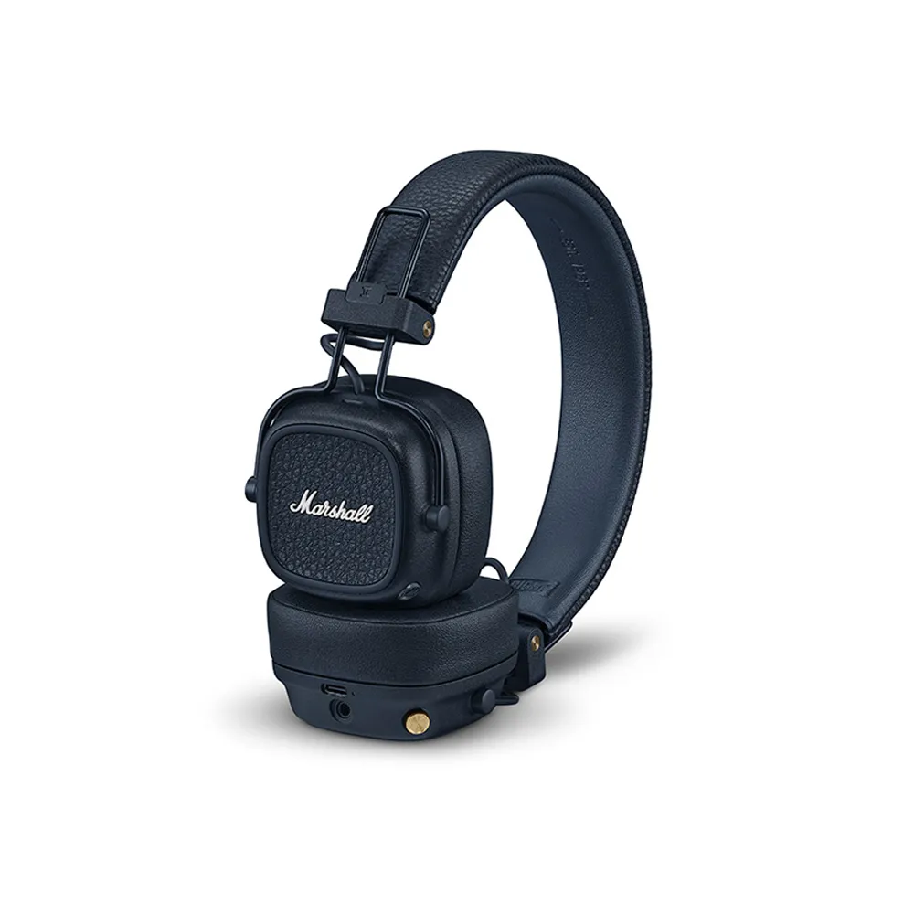 【Marshall】Major V 藍芽耳罩式耳機 第五代(夜幕藍)