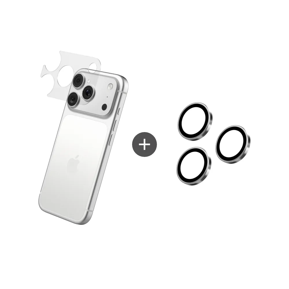 【RHINOSHIELD 犀牛盾】iPhone 18 Pro/18 Pro Max 鏡頭防護組-鏡頭玻璃保護貼(三片/組)+鏡頭底座保護貼