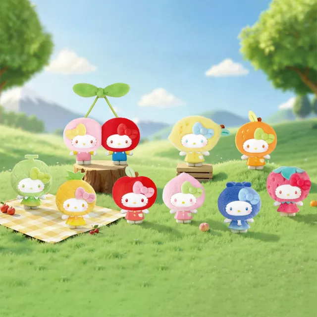 【YENDAR 研達】三麗鷗HELLO KITTY 水果屋系列盲盒[8入/中盒](夢幻場景)