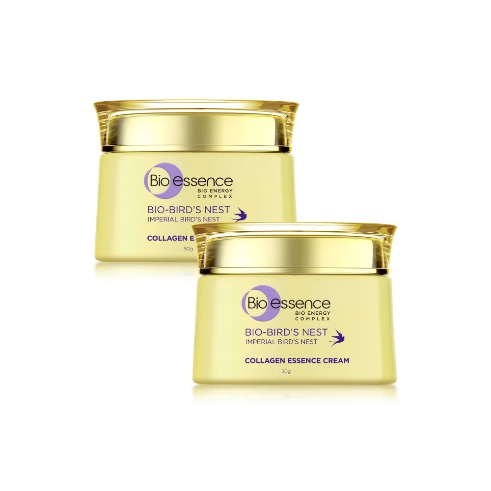 【Bio-essence 碧歐斯】BIO膠原燕窩超澎精華霜50g(2入組)