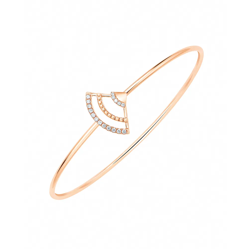 【Just Diamond】鎮金店 18K玫瑰金 永恆之舞 鑽石手環